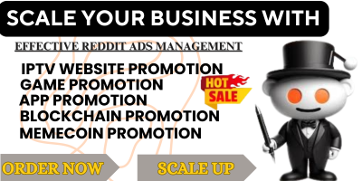I will promote your AI website, crypto game, AI game, AI app, IPTV via Reddit ads