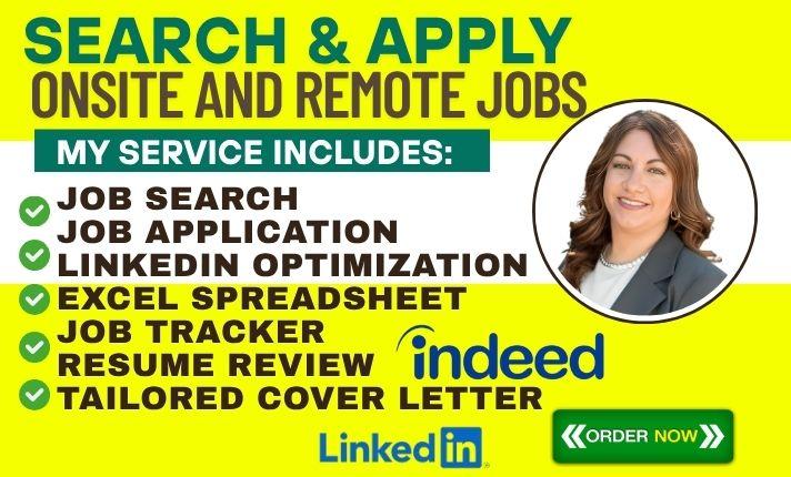 I will do job search, job application, apply for jobs, remote jobs as a reverse recruiter