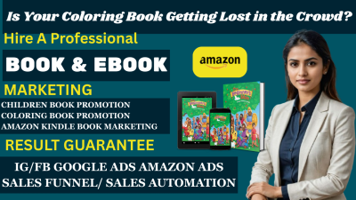 I will do effective adult or kids coloring book promotion ebook marketing