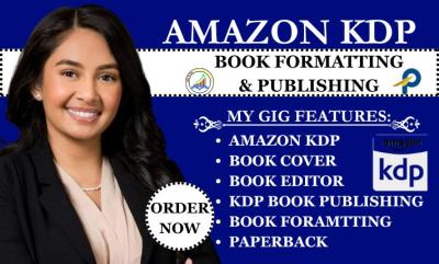 I will do Amazon KDP book formatting, KDP book publishing, and book editing