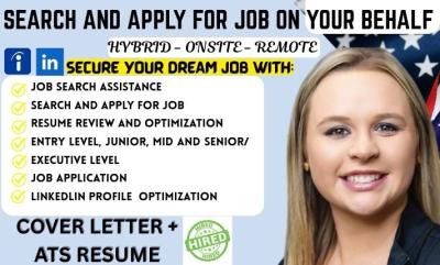 I will search and apply for jobs as a reverse recruiter, optimize CV & LinkedIn, and handle job applications