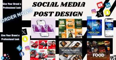 I will do social media post Instagram Facebook ad creative image post design with CTA