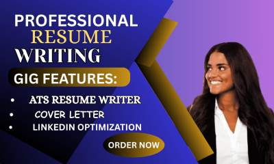 I will write and update ATS resume, cover letter, and LinkedIn profile