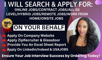 I will beatify search and apply to jobs, job search, be your job application assistant