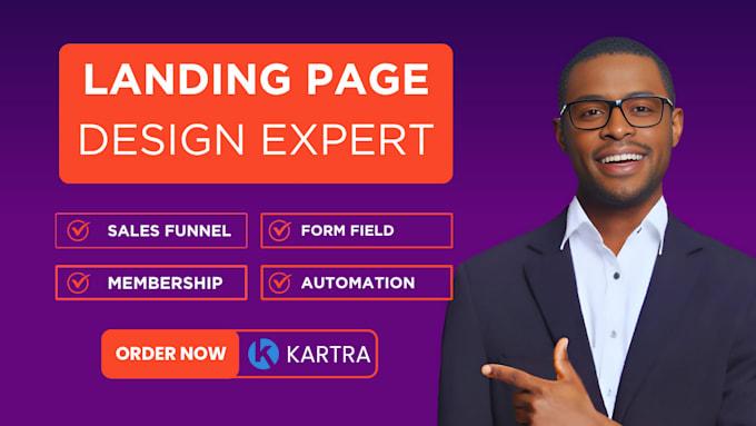 I Will Design Landing Page on GoHighLevel, Unbounce, Kartra, ClickFunnels, Kajabi