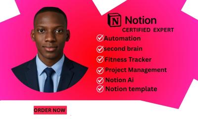 i will Build a Custom Notion Template with Notion Dashboard – Notion Expert in 24 Hours