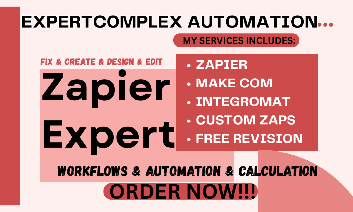 I will setup Zapier Automation and Custom Zaps