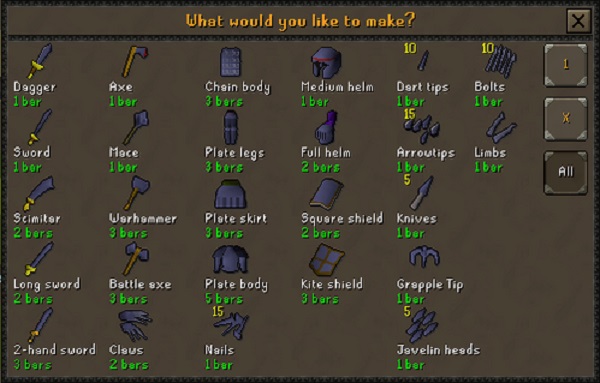 Smithing Skill Training Guide for Free-to-Play (F2P) in OSRS: 2025 Edition