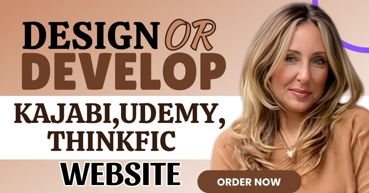 I Will Build Your Online Course from Scratch for Udemy, Thinkific, Kajabi & Course Upload