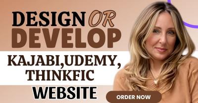 I Will Build Your Online Course from Scratch for Udemy, Thinkific, Kajabi & Course Upload