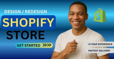 I will create Shopify website, Shopify store design, and Shopify dropshipping