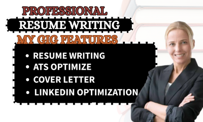 I Will Write Professional Resume Writing, CV and Cover Letter