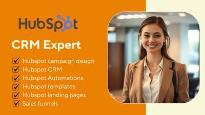 I will do Cruixie HubSpot CRM Setup, HubSpot Workflow Automation, HubSpot Email Marketing