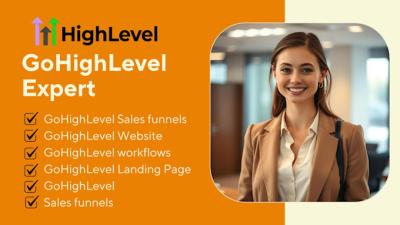 I will do gohighlevel CRM setup, gohighlevel automation, gohighlevel funnels
