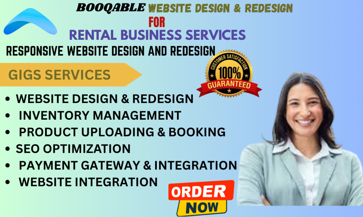 I will do Booqable Rental Website Design, Online Booking Website, Booqable Website
