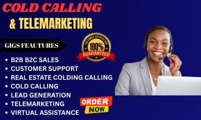 I will do B2B Cold Calling, Lead Generation, Telemarketing, Virtual Assistant