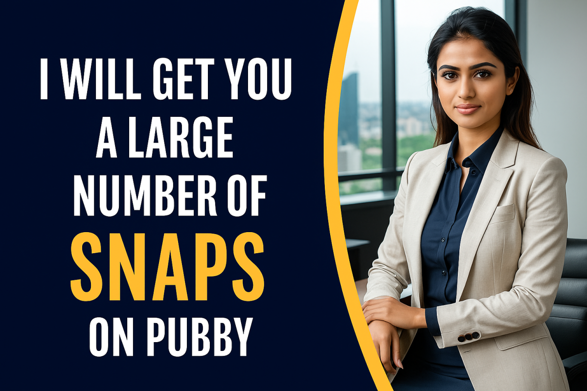 I will get you a large number of snaps on pubby