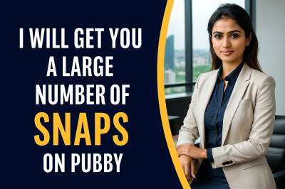 I will get you a large number of snaps on pubby