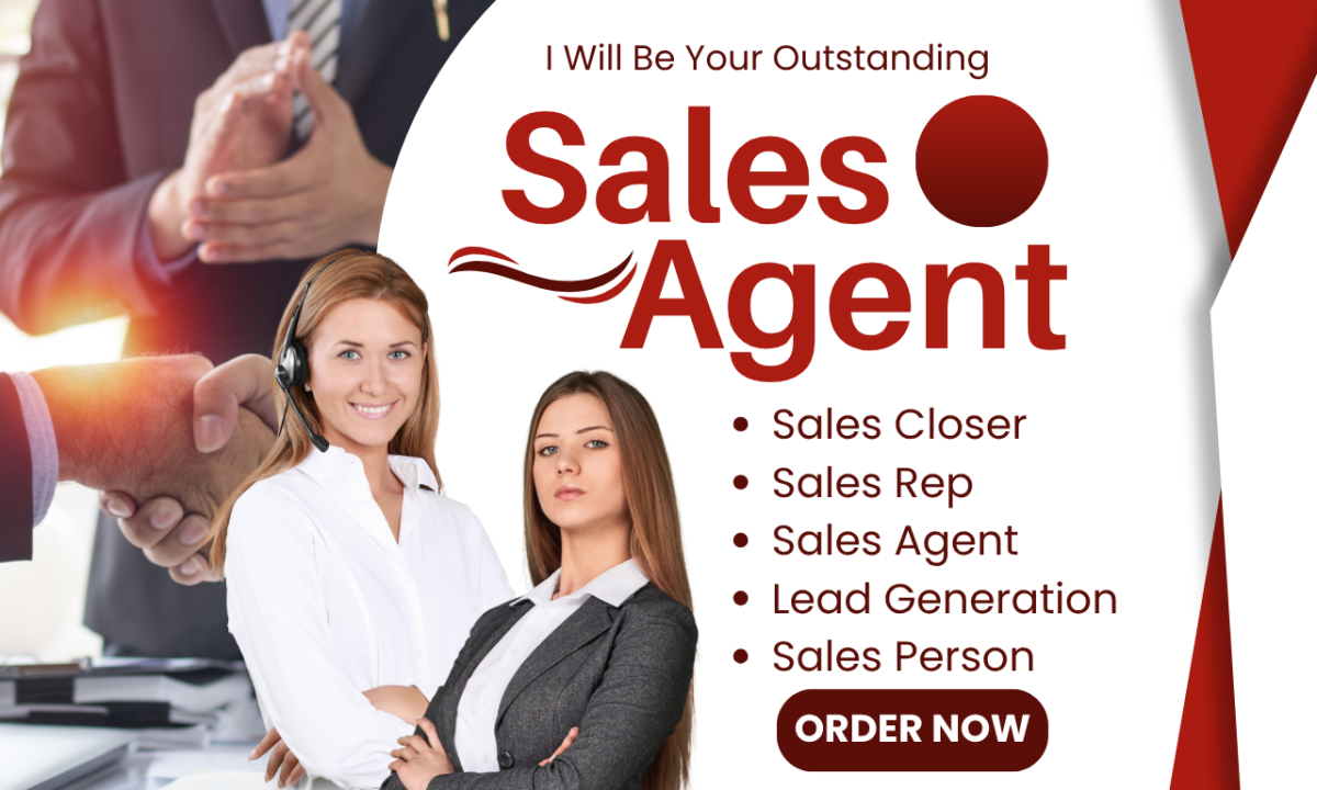 I Will Salesperson Sales Agent Sales Representative Sales Closer and Leads Generation