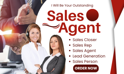 I Will Salesperson Sales Agent Sales Representative Sales Closer and Leads Generation