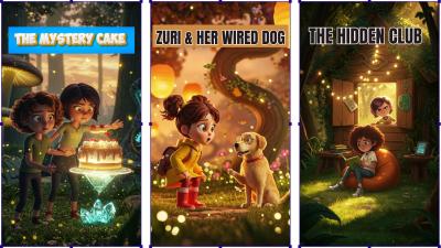 I will create children ebook illustration fairy tales and bedtime story book animation