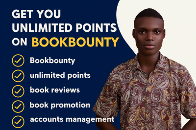 I will get you unlimited points on BookBounty
