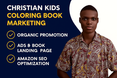 I will effective christian kids coloring book promotion children book marketing