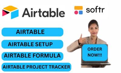 I will do Airtable Airtable Project Tracker Airtable Formula Airtable Setup
