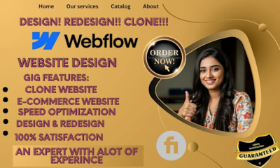 I will design or develop a stunning Webflow website | Webflow Expert