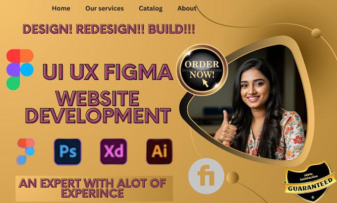 I will do Figma Website Design UI/UX Website Design and Website Mockup