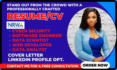 I will write cybersecurity resume, software, cloud engineer, data analyst, GRC, UK CV