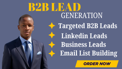 I will build a verified B2B prospect email list and targeted lead generation