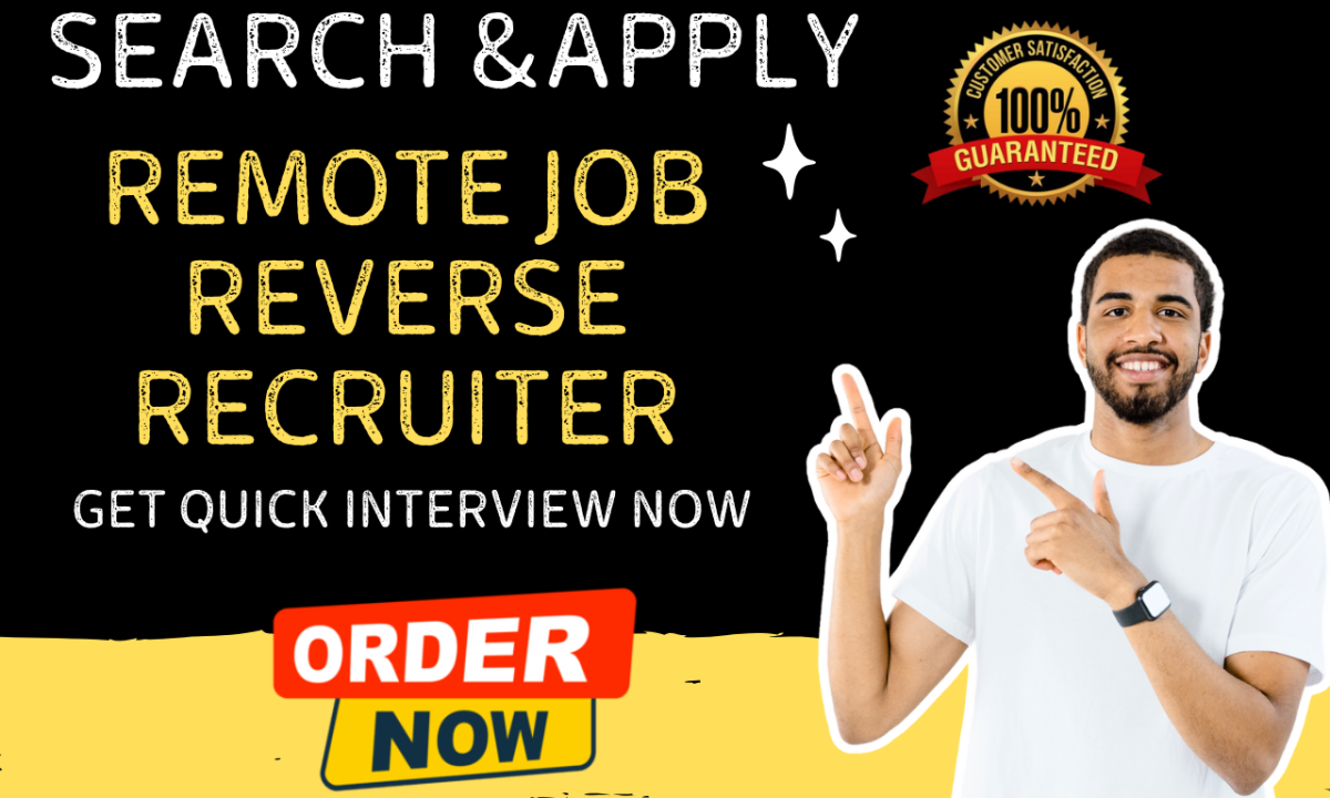I will search and apply for jobs, remote job search, and job application assistance