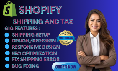I Will Set Up Shopify Shipping Profile and Tax Settings for Your Store