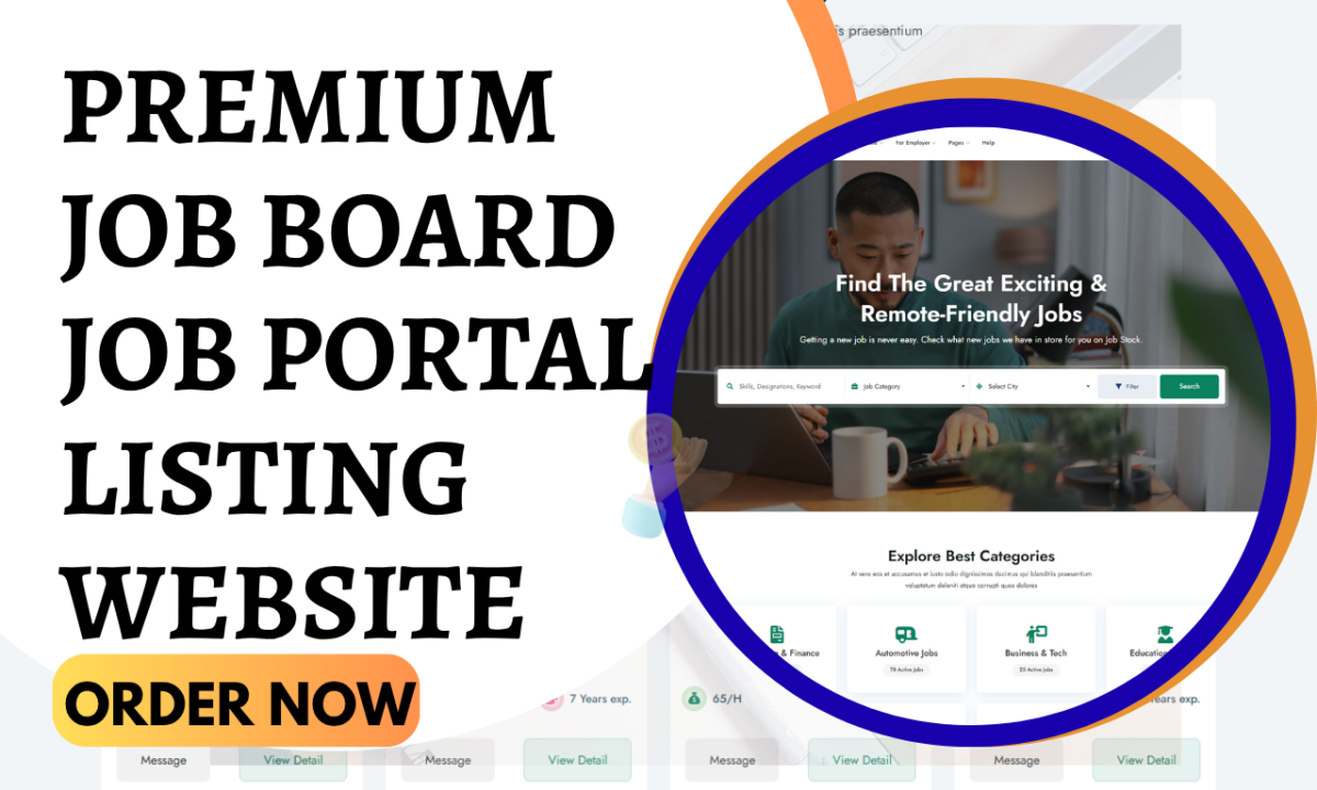 I will create a job board and job portal listing website like Indeed
