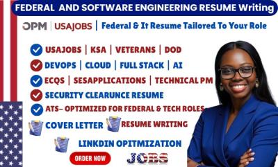 I will write ATS Software Engineering Resume, Federal Resume & Tech Resume Writing
