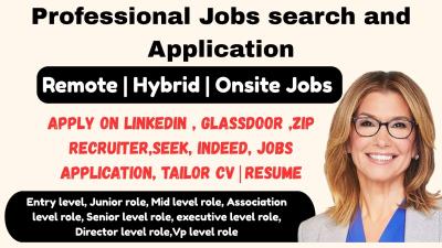 I will search and apply for remote jobs, onsite jobs, or any jobs application