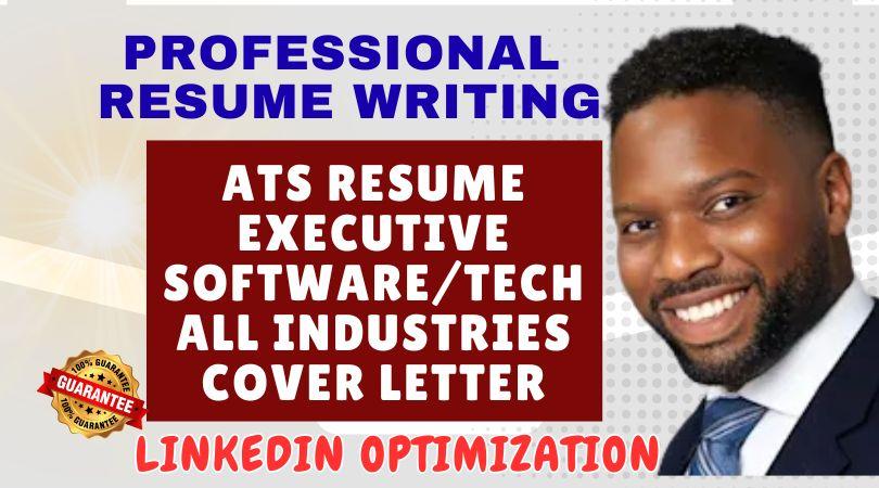 I will write software engineer resume tech resume ats resume writing for jobs