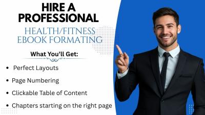 I will do health and fitness book formatting, kindle formatting, kdp book formatting