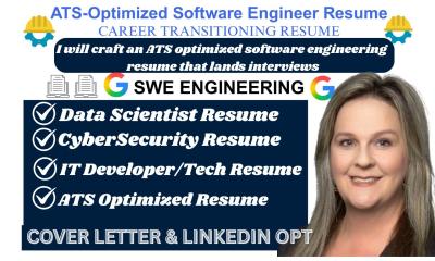 I will transform your software engineering resume as a recruiter and tech resume writer