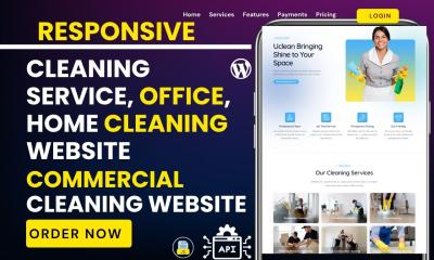 Cleaning Service House Cleaning Website Office Cleaning with Booking Koala