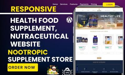 Design Supplement Nutraceutical Supplement Store Health Supplement Nootropic