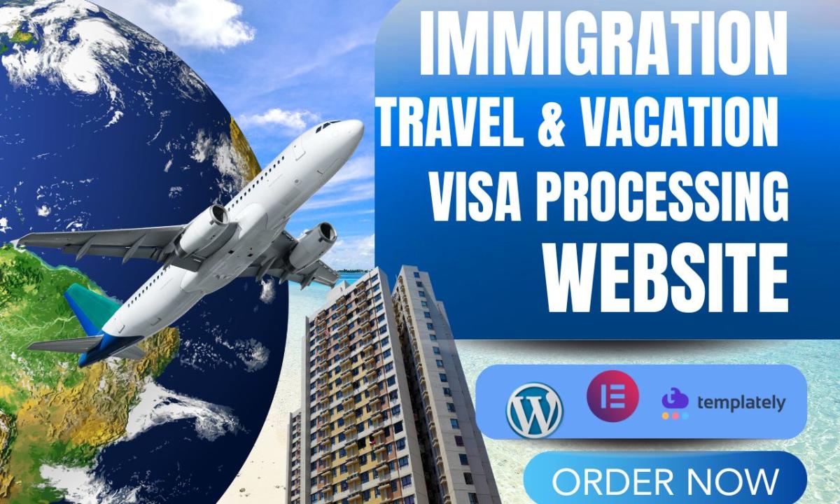 I will design quality immigration visa consulting website immigration software system