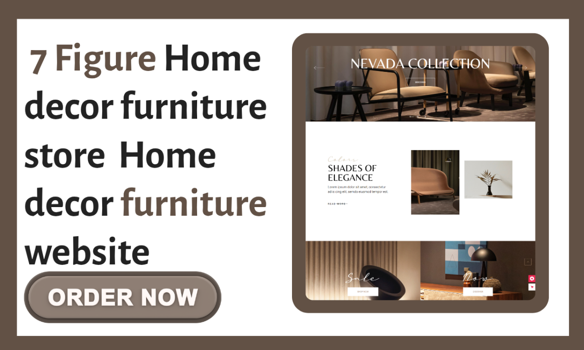 I will set up your home decor furniture store on Shopify | Furniture website