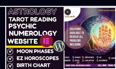 I will astrology horoscope website birth chart site zodiac horoscope spiritual website