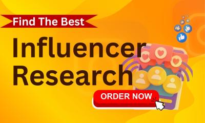 I Will Do Targeted Influencer Research for Your Brand or Niche