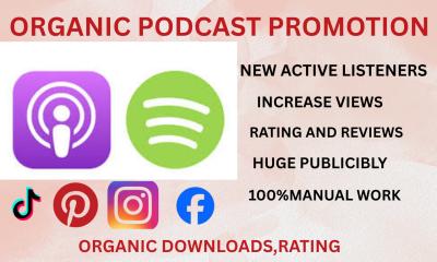 I will run music ads to grow Apple Podcast promotion to get real audience and streamers