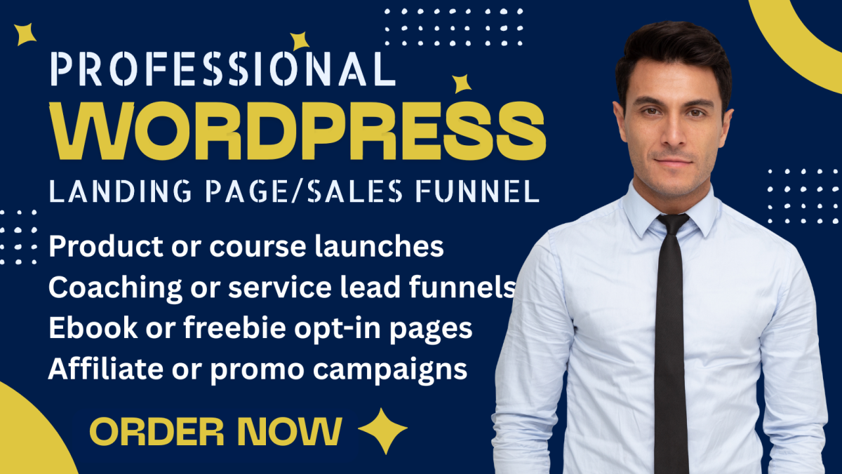 I will build high converting using Elementor landing or sales page