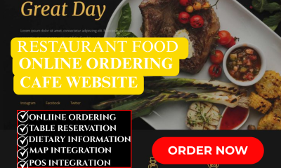 I will develop restaurant cafeteria food canteen food ordering WordPress website