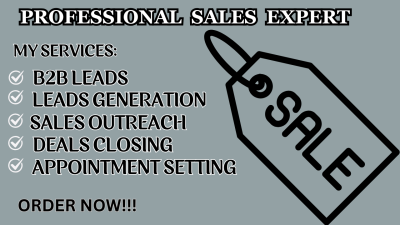 Do Cold Calling, B2B Leads Generation, Telemarketing, Set Appointment, Sales